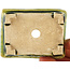 Pot à bonsaï rectangulaire vert de Tokoname - 72 x 55 x 27 mm