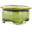 Round green bonsai pot by Tokoname - 57 x 57 x 32 mm