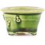 Pot à bonsaï rond vert de Tokoname - 56 x 56 x 33 mm