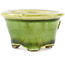 Round green bonsai pot by Tokoname - 56 x 56 x 33 mm