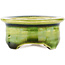 Round green bonsai pot by Tokoname - 55 x 55 x 25 mm