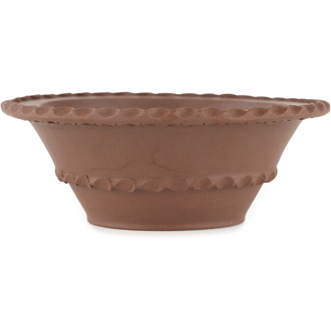 Runder unglasierter Bonsaitopf - 135 x 135 x 55 mm