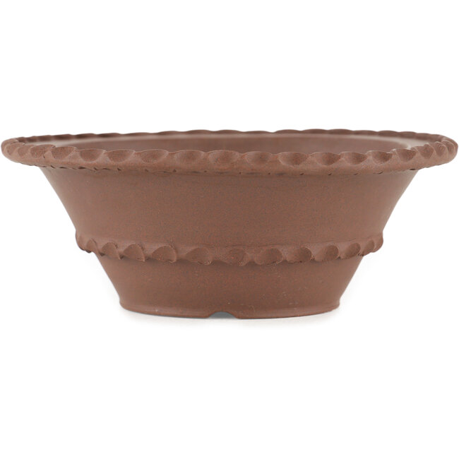 Vaso bonsai rotondo non smaltato - 135 x 135 x 55 mm