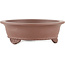 Round unglazed bonsai pot - 135 x 135 x 45 mm