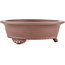 Round unglazed bonsai pot - 135 x 135 x 45 mm