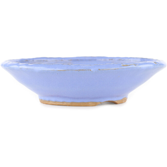 Runder blauer Bonsaitopf - 195 x 195 x 45 mm