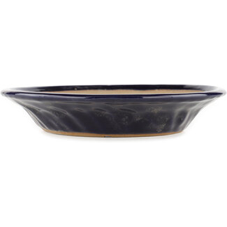  Other Japanese bonsai pot makers 190 mm round blue pot from Japan