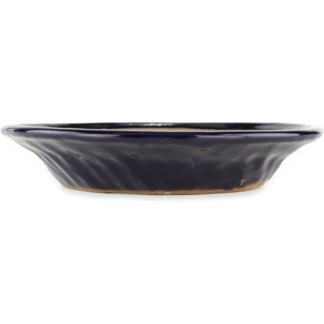 Pot à bonsaï rond bleu - 190 x 190 x 35 mm