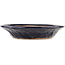 Round blue bonsai pot - 190 x 190 x 35 mm