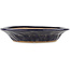 Round blue bonsai pot - 190 x 190 x 35 mm