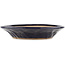 Round blue bonsai pot - 190 x 190 x 35 mm