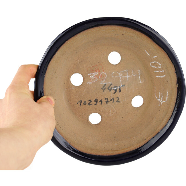 Runder blauer Bonsaitopf - 190 x 190 x 35 mm