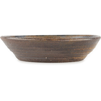  Other Japanese bonsai pot makers 155 mm round brown pot from Japan