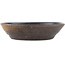 Round brown bonsai pot - 155 x 155 x 35 mm