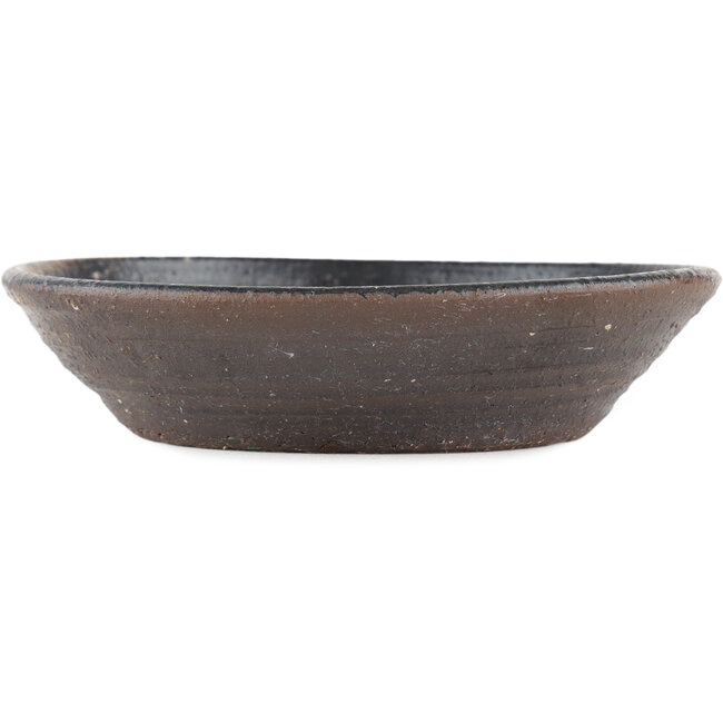 Pot à bonsaï rond marron - 155 x 155 x 35 mm
