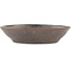 Round brown bonsai pot - 155 x 155 x 35 mm