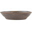 Round brown bonsai pot - 155 x 155 x 35 mm