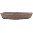 Round unglazed bonsai pot - 130 x 130 x 20 mm