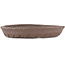 Round unglazed bonsai pot - 130 x 130 x 20 mm