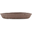 Round unglazed bonsai pot - 130 x 130 x 20 mm