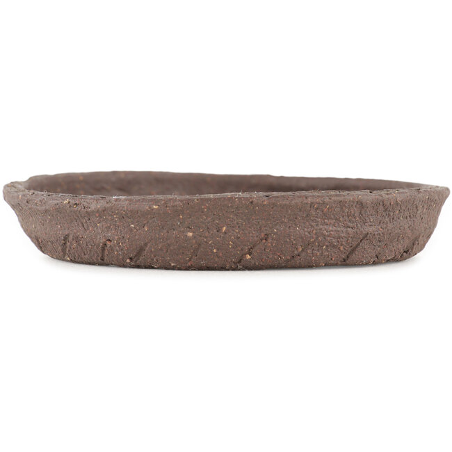 Ronde ongeglazuurde bonsaipot - 130 x 130 x 20 mm