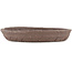 Round unglazed bonsai pot - 130 x 130 x 20 mm