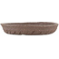 Round unglazed bonsai pot - 130 x 130 x 20 mm