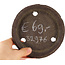 Pot à bonsaï rond non émaillé - 130 x 130 x 20 mm