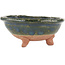 Pot à bonsaï rond vert - 95 x 95 x 45 mm
