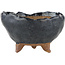 Round black bonsai pot - 90 x 90 x 55 mm