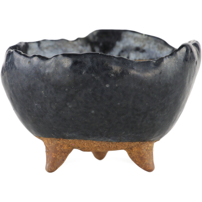 Ronde zwarte bonsai pot - 90 x 90 x 55 mm