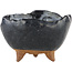 Pot à bonsaï rond noir - 90 x 90 x 55 mm