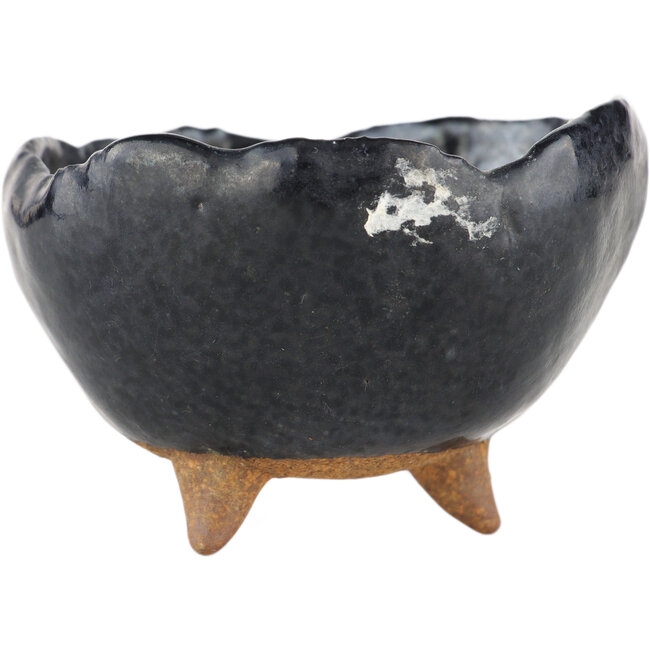 Vaso bonsai tondo nero - 90 x 90 x 55 mm