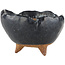 Pot à bonsaï rond noir - 90 x 90 x 55 mm