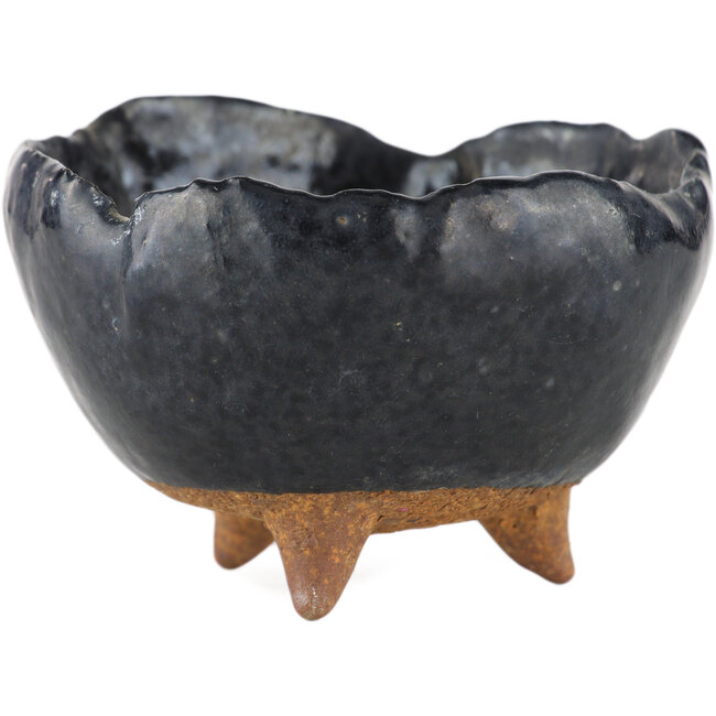 Ronde zwarte bonsai pot - 90 x 90 x 55 mm