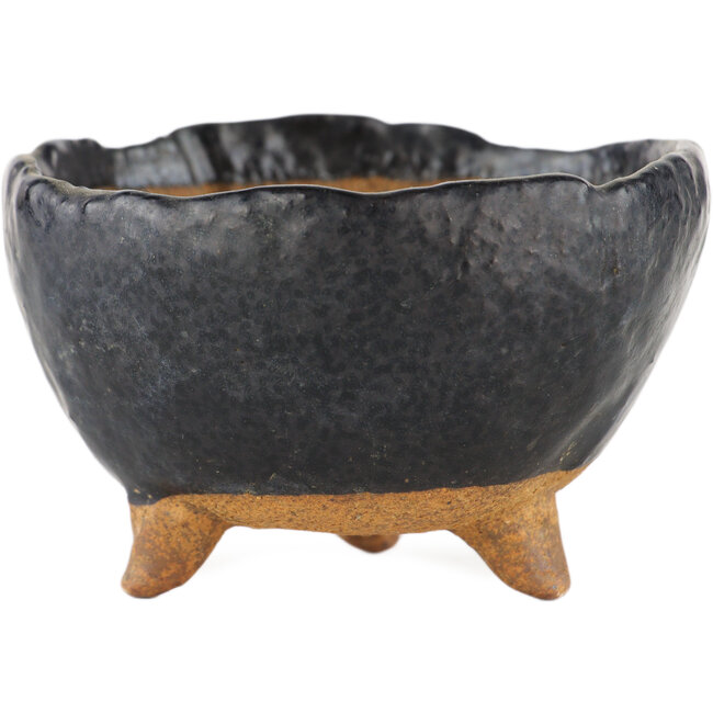 Pot à bonsaï rond noir - 90 x 90 x 55 mm