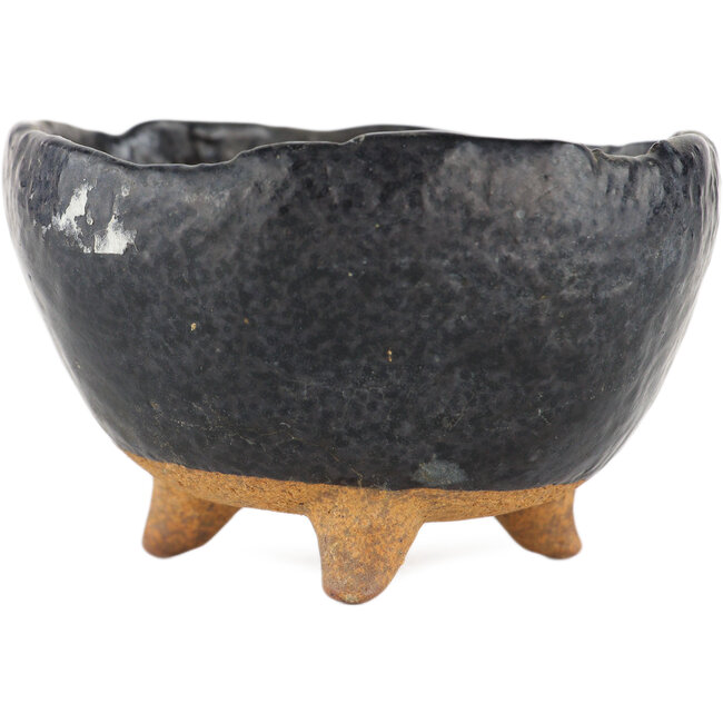 Vaso bonsai tondo nero - 90 x 90 x 55 mm