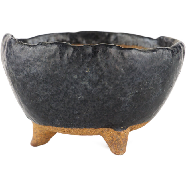 Vaso bonsai tondo nero - 90 x 90 x 55 mm