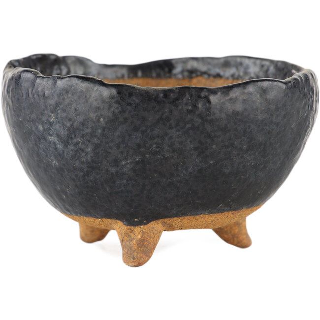 Ronde zwarte bonsai pot - 90 x 90 x 55 mm