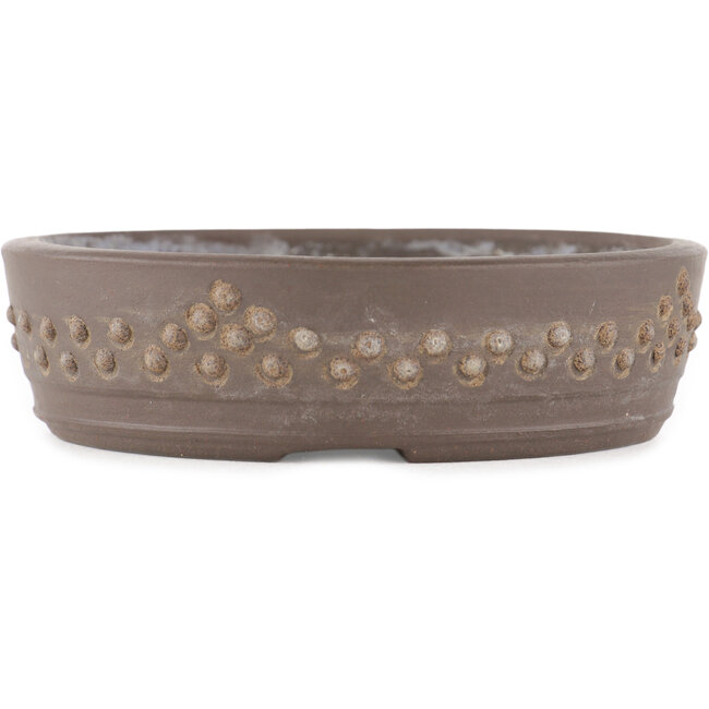 Runder unglasierter Bonsai-Topf von Tokoname - 135 x 135 x 40 mm