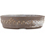 Pot à bonsaï rond non émaillé de Tokoname - 135 x 135 x 40 mm
