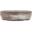 Pot à bonsaï rond non émaillé de Tokoname - 135 x 135 x 40 mm