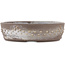 Pot à bonsaï rond non émaillé de Tokoname - 135 x 135 x 40 mm