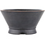 Round unglazed bonsai pot by Bigei - 120 x 120 x 63 mm