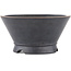 Round unglazed bonsai pot by Bigei - 120 x 120 x 63 mm