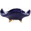 Vierkante blauwe bonsai pot van Hattori - 75 x 70 x 30 mm