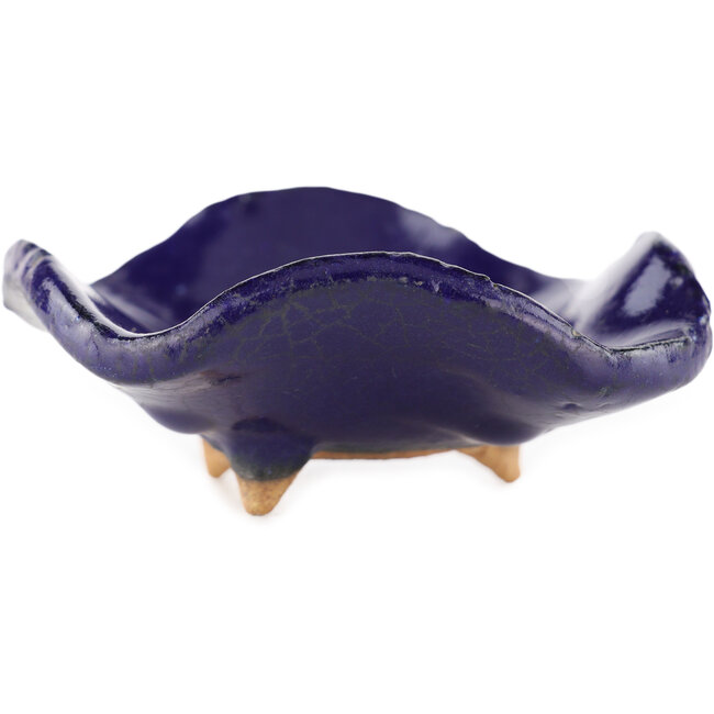 Pot à bonsaï carré bleu par Hattori - 75 x 70 x 30 mm