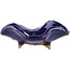 Maceta cuadrada azul para bonsái de Hattori - 75 x 70 x 30 mm