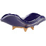 Vierkante blauwe bonsai pot van Hattori - 75 x 70 x 30 mm