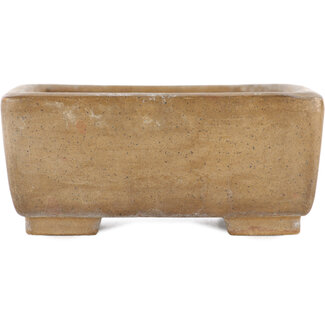 Wabashi 100 mm rectangular unglazed bonsai pot by Wabashi, Japan